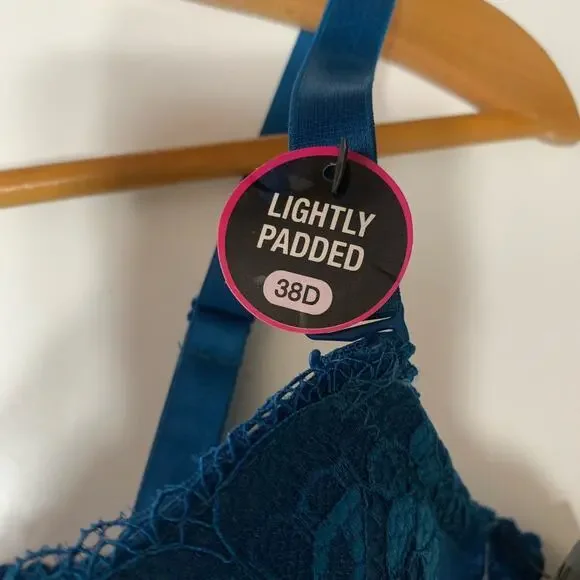 RENE ROFE Bra Lingerie Padded Lace 3 Clasp‎ Closure Adjustable Straps 38D - Picture 9 of 10